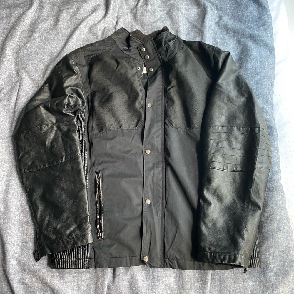 vintage calvin klein moto jacket🏍